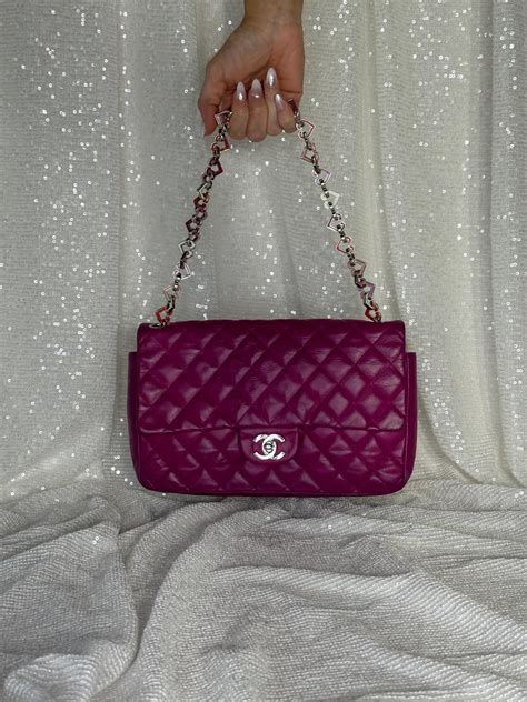 chanel valentine limited edition handbag|mini top handle chanel bag.